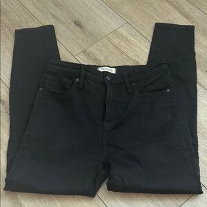Madewell Curvy High-Rise Black Skinny Jeans